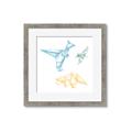 Picture of Geo Dinosaurs II _GroupedProduct_Square_Mini_ _GroupedProduct_Square_Framed_Matted_