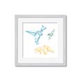 Picture of Geo Dinosaurs II _GroupedProduct_Square_Mini_ _GroupedProduct_Square_Framed_Matted_