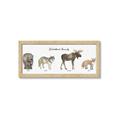 Picture of Woodland Animal Row _GroupedProduct_Panel_Landscape_Mini_ _GroupedProduct_Panel_Landscape_Framed_Matted_