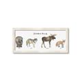 Picture of Woodland Animal Row _GroupedProduct_Panel_Landscape_Mini_ _GroupedProduct_Panel_Landscape_Framed_Matted_