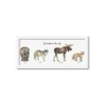 Picture of Woodland Animal Row _GroupedProduct_Panel_Landscape_Mini_ _GroupedProduct_Panel_Landscape_Framed_Matted_