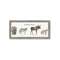 Picture of Woodland Animal Row _GroupedProduct_Panel_Landscape_Mini_ _GroupedProduct_Panel_Landscape_Framed_Matted_