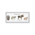 Picture of Woodland Animal Row _GroupedProduct_Panel_Landscape_Mini_ _GroupedProduct_Panel_Landscape_Framed_Matted_