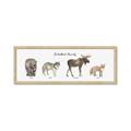 Picture of Woodland Animal Row _GroupedProduct_Panel_Landscape_Mini_ _GroupedProduct_Panel_Landscape_Framed_Matted_