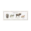 Picture of Woodland Animal Row _GroupedProduct_Panel_Landscape_Mini_ _GroupedProduct_Panel_Landscape_Framed_Matted_