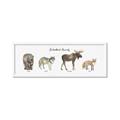 Picture of Woodland Animal Row _GroupedProduct_Panel_Landscape_Mini_ _GroupedProduct_Panel_Landscape_Framed_Matted_