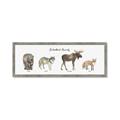 Picture of Woodland Animal Row _GroupedProduct_Panel_Landscape_Mini_ _GroupedProduct_Panel_Landscape_Framed_Matted_