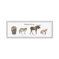 Picture of Woodland Animal Row _GroupedProduct_Panel_Landscape_Mini_ _GroupedProduct_Panel_Landscape_Framed_Matted_