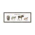 Picture of Woodland Animal Row _GroupedProduct_Panel_Landscape_Mini_ _GroupedProduct_Panel_Landscape_Framed_Matted_