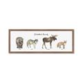 Picture of Woodland Animal Row _GroupedProduct_Panel_Landscape_Mini_ _GroupedProduct_Panel_Landscape_Framed_Matted_
