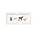 Picture of Woodland Animal Row _GroupedProduct_Panel_Landscape_Mini_ _GroupedProduct_Panel_Landscape_Framed_Matted_