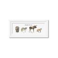 Picture of Woodland Animal Row _GroupedProduct_Panel_Landscape_Mini_ _GroupedProduct_Panel_Landscape_Framed_Matted_