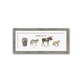 Picture of Woodland Animal Row _GroupedProduct_Panel_Landscape_Mini_ _GroupedProduct_Panel_Landscape_Framed_Matted_