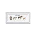 Picture of Woodland Animal Row _GroupedProduct_Panel_Landscape_Mini_ _GroupedProduct_Panel_Landscape_Framed_Matted_