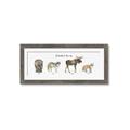 Picture of Woodland Animal Row _GroupedProduct_Panel_Landscape_Mini_ _GroupedProduct_Panel_Landscape_Framed_Matted_