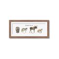 Picture of Woodland Animal Row _GroupedProduct_Panel_Landscape_Mini_ _GroupedProduct_Panel_Landscape_Framed_Matted_