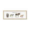 Picture of Woodland Animal Row _GroupedProduct_Panel_Landscape_Mini_ _GroupedProduct_Panel_Landscape_Framed_Matted_
