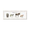 Picture of Woodland Animal Row _GroupedProduct_Panel_Landscape_Mini_ _GroupedProduct_Panel_Landscape_Framed_Matted_