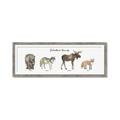 Picture of Woodland Animal Row _GroupedProduct_Panel_Landscape_Mini_ _GroupedProduct_Panel_Landscape_Framed_Matted_