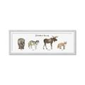 Picture of Woodland Animal Row _GroupedProduct_Panel_Landscape_Mini_ _GroupedProduct_Panel_Landscape_Framed_Matted_