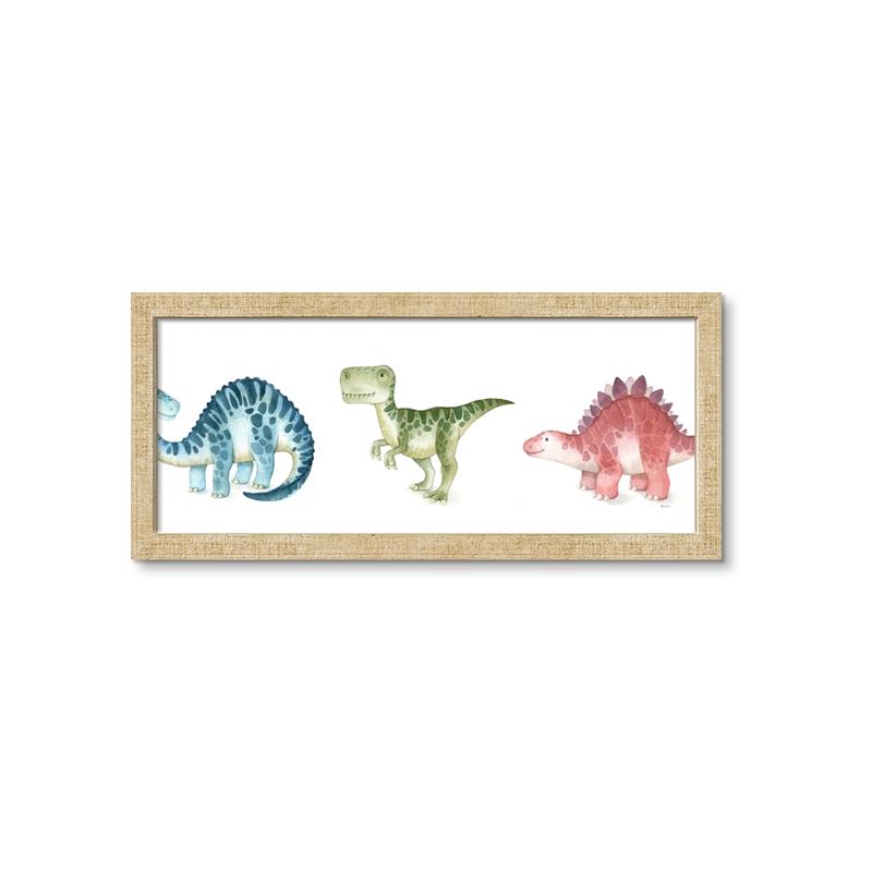 Picture of Dino Line _GroupedProduct_Panel_Landscape_Mini_ _GroupedProduct_Panel_Landscape_Framed_Matted_