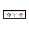 Picture of Dino Line _GroupedProduct_Panel_Landscape_Mini_ _GroupedProduct_Panel_Landscape_Framed_Matted_