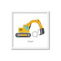 Picture of Digger _GroupedProduct_Square_Mini_ _GroupedProduct_Square_Framed_Matted_