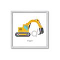 Picture of Digger _GroupedProduct_Square_Mini_ _GroupedProduct_Square_Framed_Matted_
