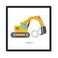 Picture of Digger _GroupedProduct_Square_Mini_ _GroupedProduct_Square_Framed_Matted_