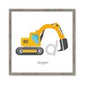 Picture of Digger _GroupedProduct_Square_Mini_ _GroupedProduct_Square_Framed_Matted_