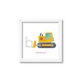 Picture of Bulldozer _GroupedProduct_Square_Mini_ _GroupedProduct_Square_Framed_Matted_