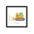 Picture of Bulldozer _GroupedProduct_Square_Mini_ _GroupedProduct_Square_Framed_Matted_