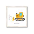 Picture of Bulldozer _GroupedProduct_Square_Mini_ _GroupedProduct_Square_Framed_Matted_