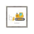 Picture of Bulldozer _GroupedProduct_Square_Mini_ _GroupedProduct_Square_Framed_Matted_