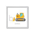 Picture of Bulldozer _GroupedProduct_Square_Mini_ _GroupedProduct_Square_Framed_Matted_