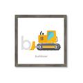 Picture of Bulldozer _GroupedProduct_Square_Mini_ _GroupedProduct_Square_Framed_Matted_