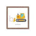 Picture of Bulldozer _GroupedProduct_Square_Mini_ _GroupedProduct_Square_Framed_Matted_
