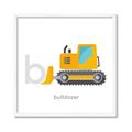 Picture of Bulldozer _GroupedProduct_Square_Mini_ _GroupedProduct_Square_Framed_Matted_