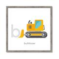 Picture of Bulldozer _GroupedProduct_Square_Mini_ _GroupedProduct_Square_Framed_Matted_