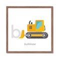 Picture of Bulldozer _GroupedProduct_Square_Mini_ _GroupedProduct_Square_Framed_Matted_