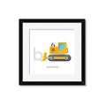 Picture of Bulldozer _GroupedProduct_Square_Mini_ _GroupedProduct_Square_Framed_Matted_