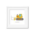 Picture of Bulldozer _GroupedProduct_Square_Mini_ _GroupedProduct_Square_Framed_Matted_