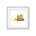 Picture of Bulldozer _GroupedProduct_Square_Mini_ _GroupedProduct_Square_Framed_Matted_