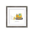Picture of Bulldozer _GroupedProduct_Square_Mini_ _GroupedProduct_Square_Framed_Matted_