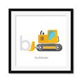 Picture of Bulldozer _GroupedProduct_Square_Mini_ _GroupedProduct_Square_Framed_Matted_
