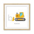 Picture of Bulldozer _GroupedProduct_Square_Mini_ _GroupedProduct_Square_Framed_Matted_