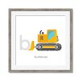 Picture of Bulldozer _GroupedProduct_Square_Mini_ _GroupedProduct_Square_Framed_Matted_
