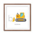 Picture of Bulldozer _GroupedProduct_Square_Mini_ _GroupedProduct_Square_Framed_Matted_