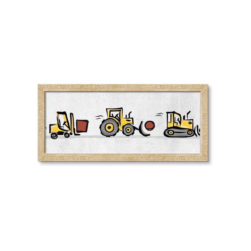 Picture of Working Hard I  _GroupedProduct_Panel_Landscape_Mini_ _GroupedProduct_Panel_Landscape_Framed_Matted_