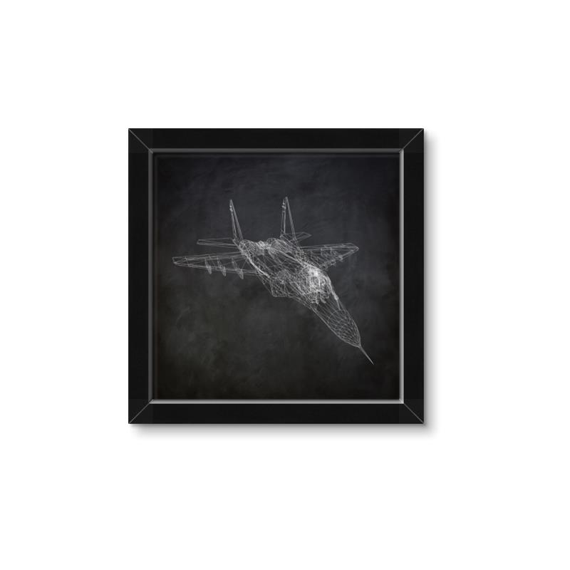 Picture of Blueprint Jet I _GroupedProduct_Square_Mini_ _GroupedProduct_Square_Framed_Matted_